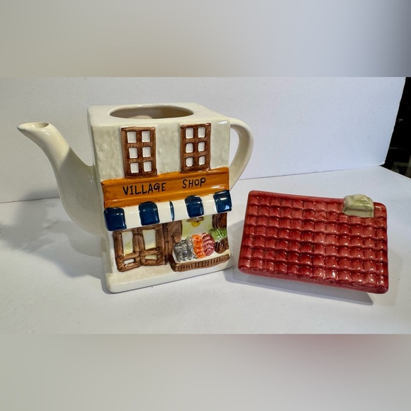 Charming Village Shop Ceramic Teapot - Picture 4 of 16